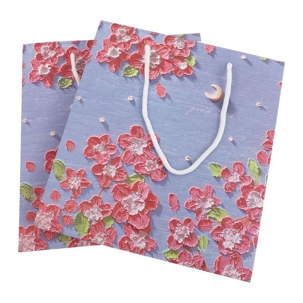

gift wrap 2 pcs portable bags paper pouches creative wrapping