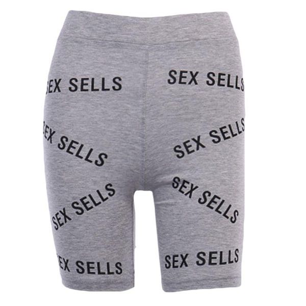 

yoga outfit womens high waist skinny sports biker shorts letters printed cotton fitness pants workout tight leggings