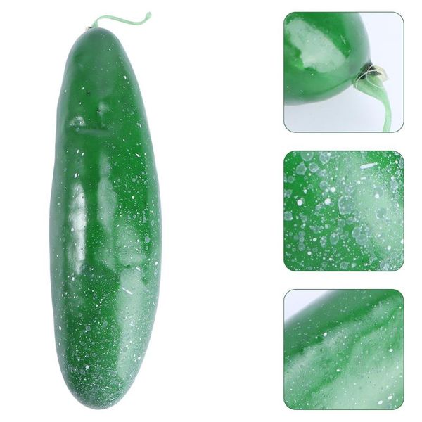 

party decoration simulation green cucumber artificial lifelike fake vegetables model for home house kitchen