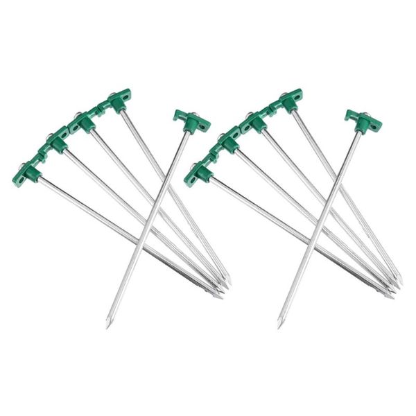 

shade 10pcs ground nail stakestent stake stainless steel heavy duty tent pegs camping for garden accessories