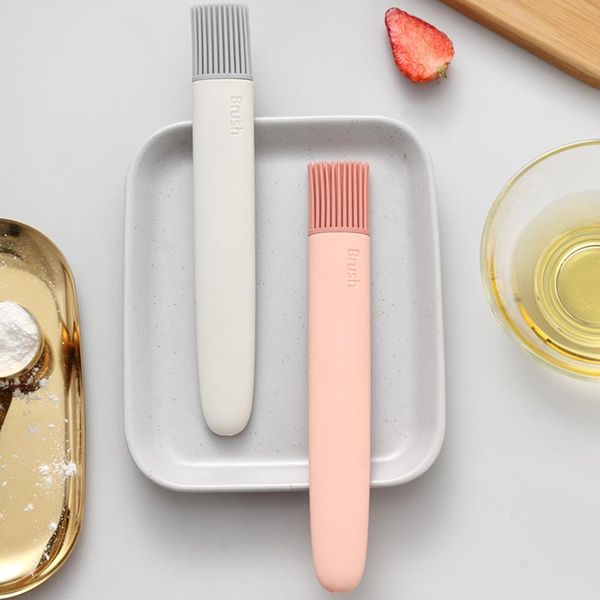 

tools & accessories 1pc silicone bbq brush baking oil cake pastry cream cooking heat resistant condiment brushes kitchen