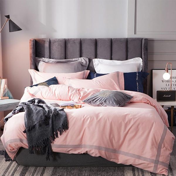 

bedding sets winter cotton set thicken bed sanding duvet coverembroidery flat sheet fitted sheets pillowcases