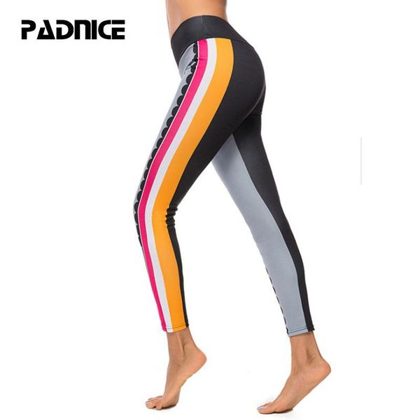 

yoga outfits breathable quick dry running fitness sports tights sport leggings women pants elastic waist trousers, White;red