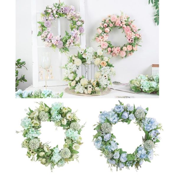 

decorative flowers & wreaths spring summer door wreath 15 inches artificial flower for front