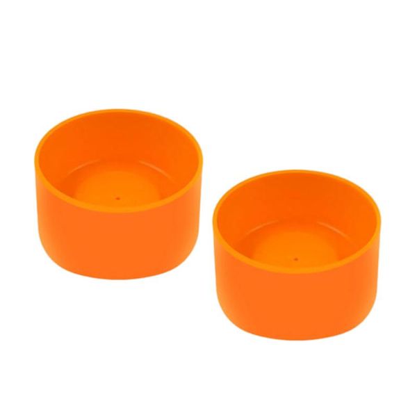 

water bottles & cages 2pcs bottle sleeve non-slip cup cover reusable silicone glass sleeves(orange)