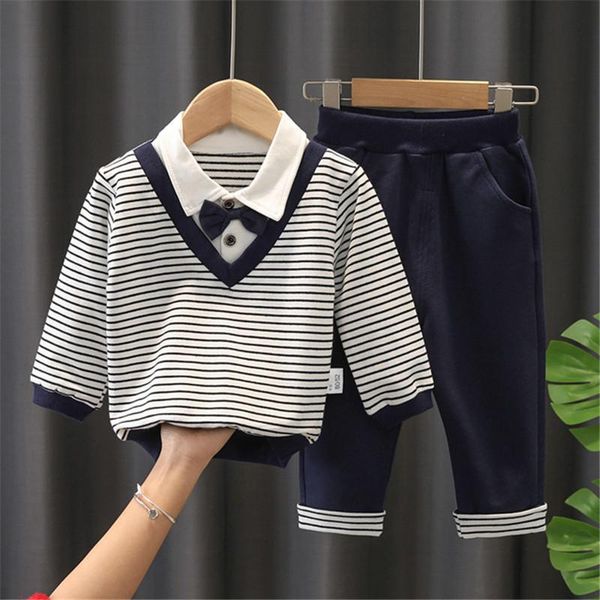 

clothing sets baby autumn spring college style boy clothes set 2pcs girl sweater outfits fashion cotton long sleeve pants bebes, White
