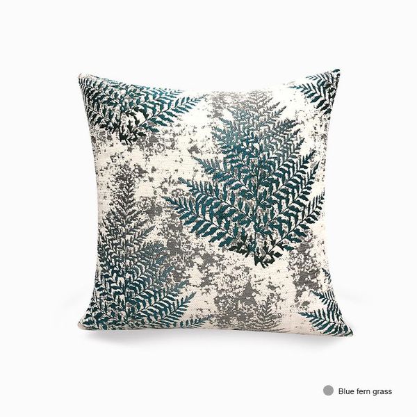 

cushion/decorative pillow geometric cushion cover plant yarn-dyed jacquard sofa pillowcase abstract decorative for living room home decorati