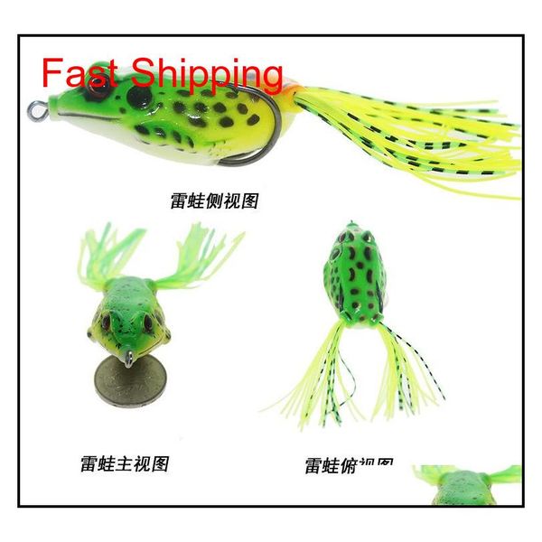 

new ray frog floating artificial freshwater fishing lure 5colors 6.5cm 14g ater fishing pesca guq hjfeeling
