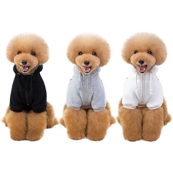 

dog apparel hoodies pet fleece clothes for autumn and winter classical thickening coat small medium dogs