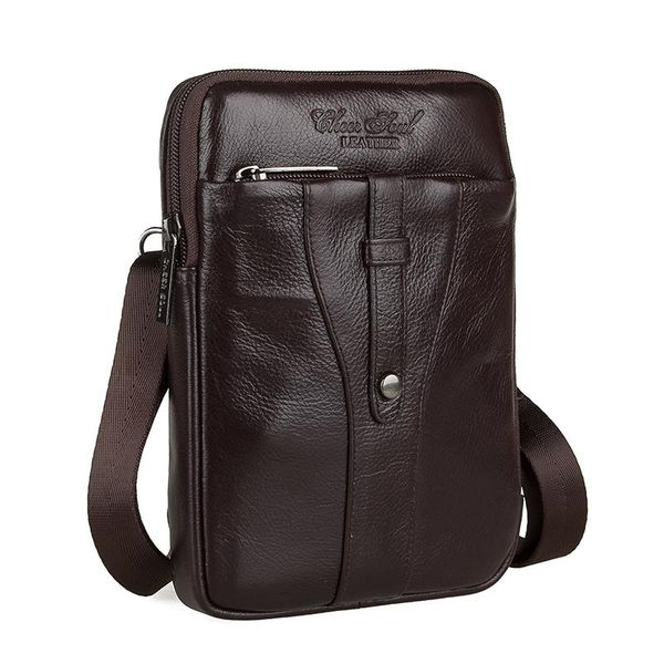 

waist bags cheer soul genuine leather belt men shoulder bag casual chest male phone pouch travel crossbody messenger