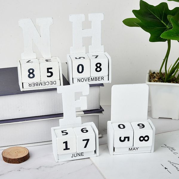 

calendar 2021 creative wooden desk table decoration small teacher's day gifts