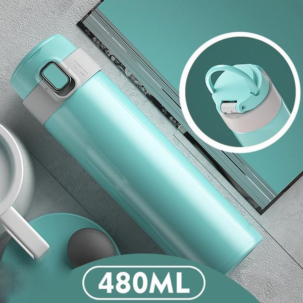 

2021 1/2pcs stainless steel water bottle 480ml/16oz bouncing bottles portable travel water bottle