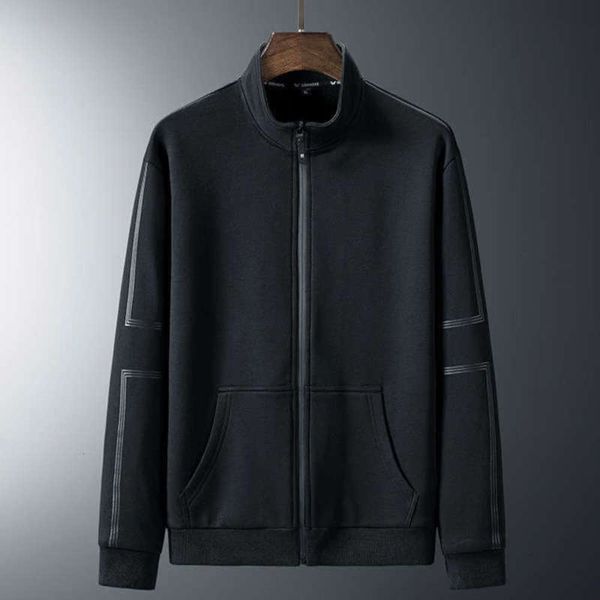 

fat sports sweater casual cotton 300kg round neck gejiafei plus men's long sleeve t-shirt zipper fashion, Gray