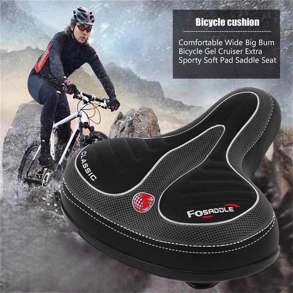 

cushion/decorative pillow comfortable wide big bum bike bicycle gel cruiser extra sporty soft pad saddle seat suitable for any type of 2021