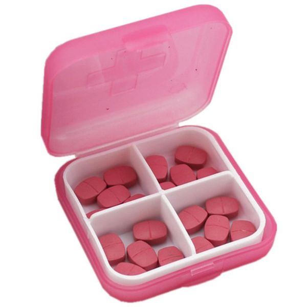

storage bottles & jars 1pc mini 6 slots container portable vitamin tablet travel case #20