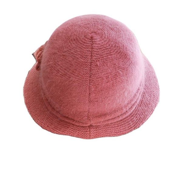 

wide brim hats hair knit hat women winter plus plece thick eargs warm mother leisure middle elderly fisherman basin wholesale, Blue;gray