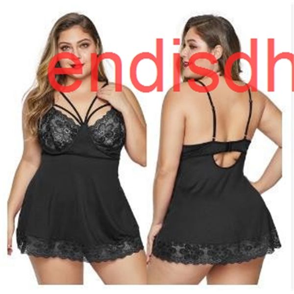 

factory5lkotransparent woman's nightdress big fat lace with underwear, Black;white