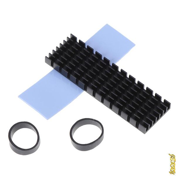 

new 1 set of m.2 ngff nvme 2280 pcie ssd aluminum heat sink with cooling pad