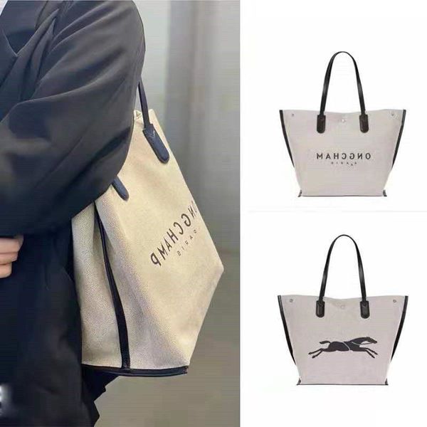 

. 2021 new women's longxiang armpit bag tote canvas shopping single shoulder mommy large capacity portable