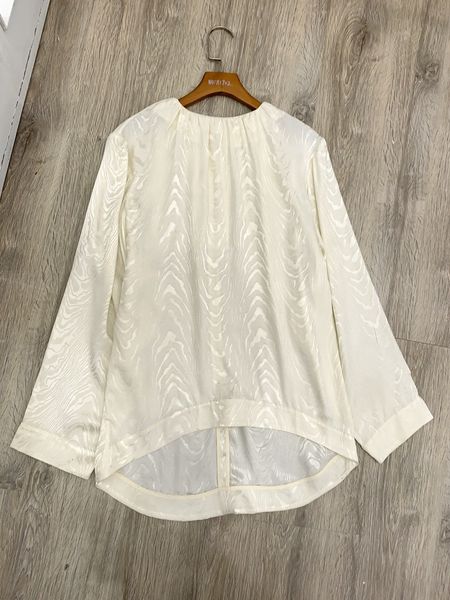 

2021 new moda escondida listras imprimir blusa feminina assimetria manga longa camisa das senhoras blusas femininas para o outono rg85, Black