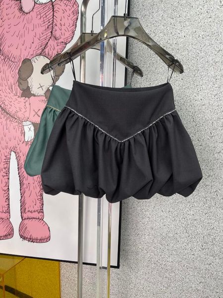 

skirts fashion women 2021 solid color puffy skirt 0322, Black