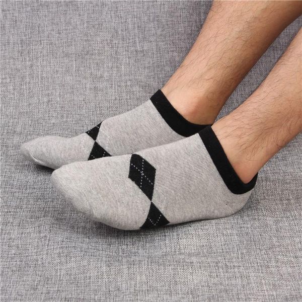 

clearance sale 5 pairs/lot men's socks casual breatheable low cut ankle socks bamboo fiber invisible short, Black