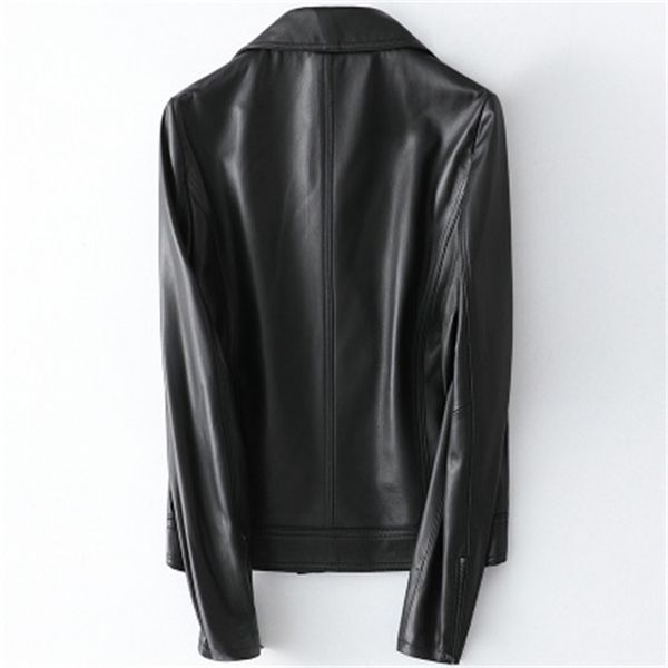 

2021 genuine leather jacket royal female spring h44 a3ow, Black;brown