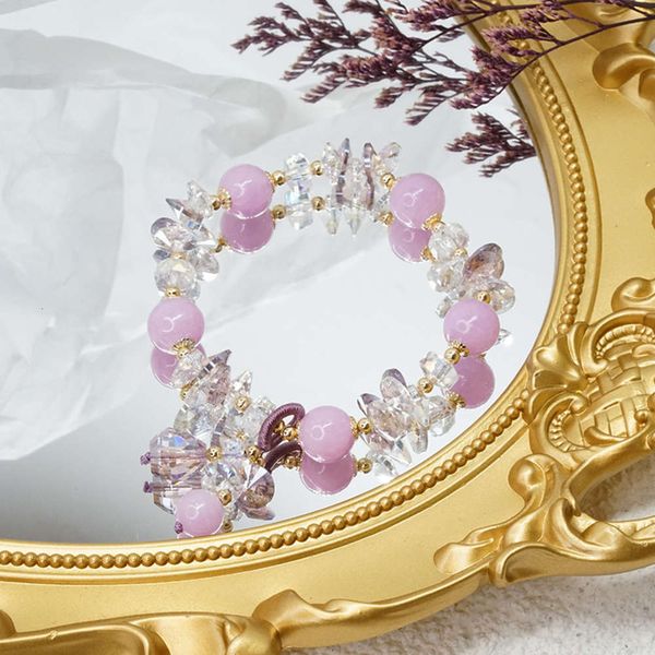 

candy color small fresh bracelet, femori fairy super flash crystal spring idyllic, versatile hand ornament, Black