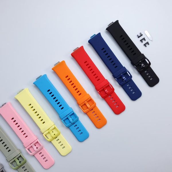 

watch bands silicone band for huawei fit strap watchband 2021 wristband replace bracelet accessories, Black;brown