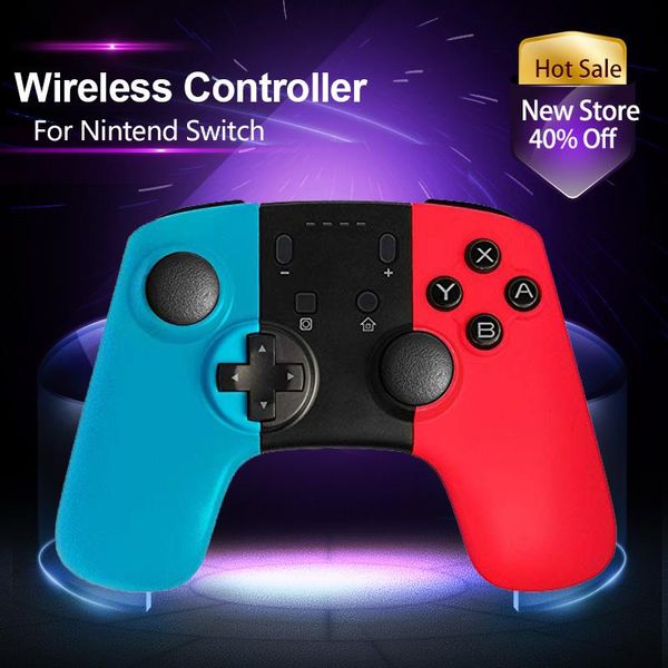 Controladores de jogo Joysticks Wireless Pro Controller para Switch Console Bluetooth Remote Joystick com giroscópio DualShock Mando Gam