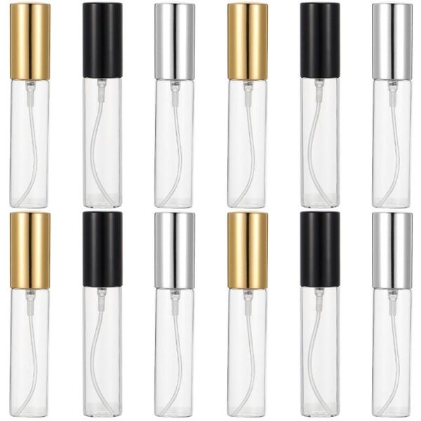 

storage bottles & jars 12pcs 10ml refillable empty perfume atomizer travel glass