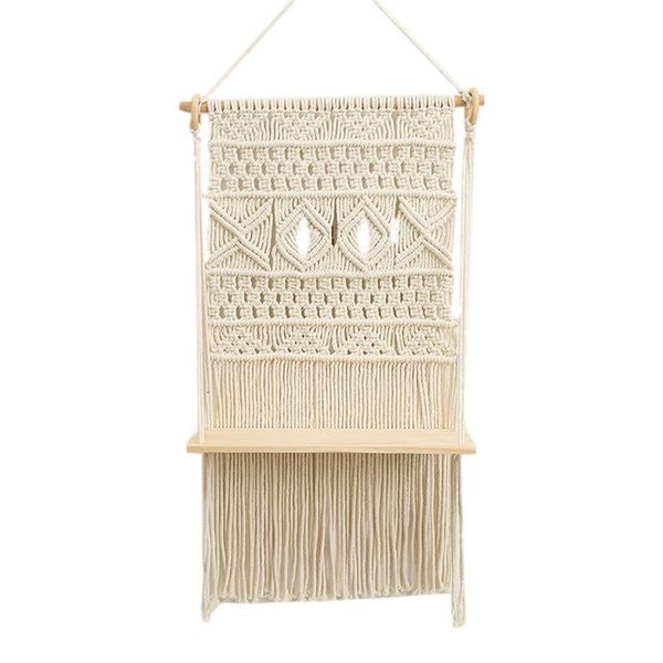 

tapestries hand-woven tapestry shelf bohemian rack wall hanging shelves room decoration gorgeous for home decor