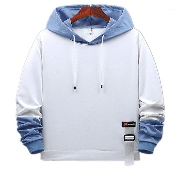 

men's hoodies & sweatshirts spring and summer vcasual sports trendy loose v-neck student jacket pullover hooded teenager, Black