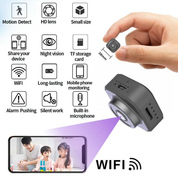 

mini cameras wifi camera hd 1080p wireless camcorder home security motion detection nanny ip p2p dvr rechargeable battery cam