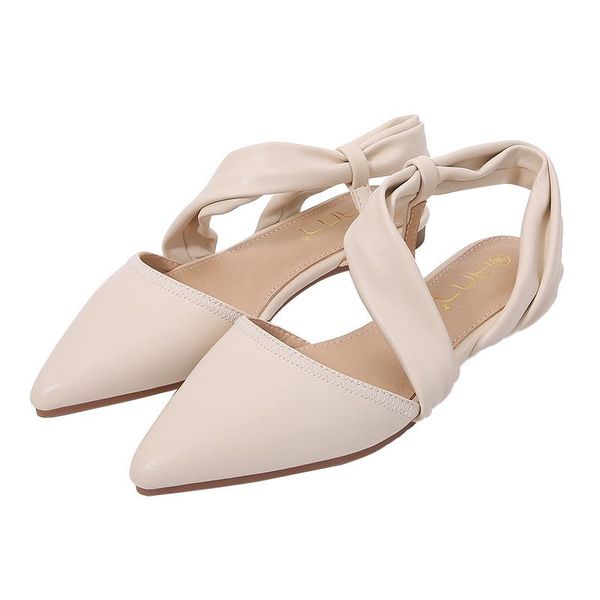 

sandals summer fashion flat heels pointed toe casual women wear, Black