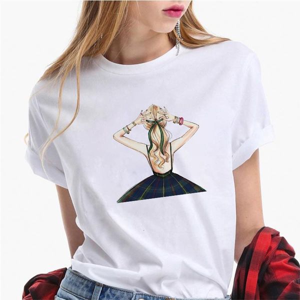 

princess harajuku funny cartoon t shirt women ullzang vogue cute t-shirt 90s korean style tshirt graphic tees 2021, White