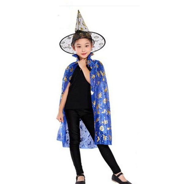 

party hats toy cloak wizard's gilded witch halloween suit clothing children's