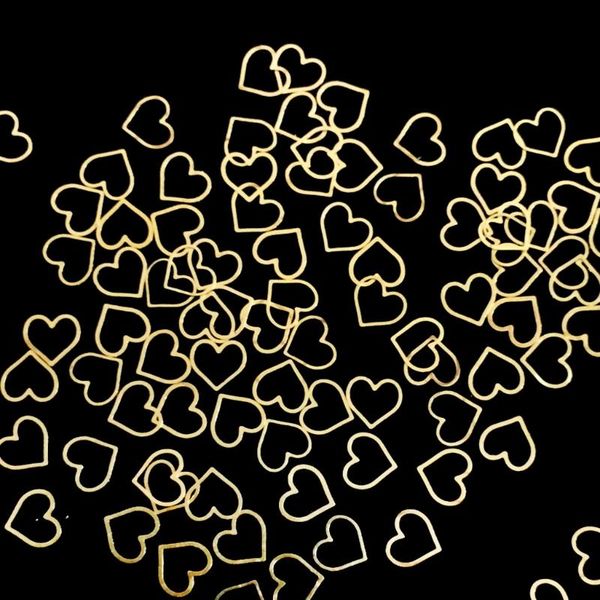 

nail art decorations 100pcs heart decals metal stud love nailart rivet charms diy accessories 3d, Silver;gold