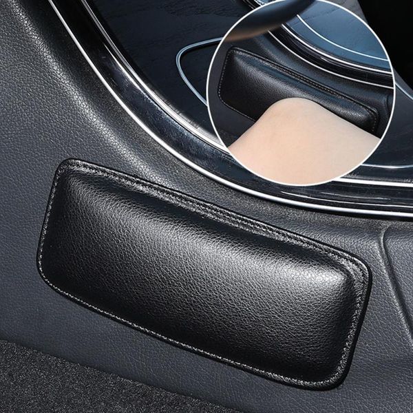 

seat cushions 18*8cm car interior knee pad thigh support elastic cushion memory foam comfortable pu leather universal accessories