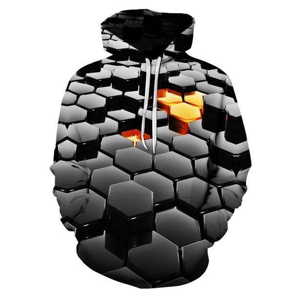 

men's hoodies & sweatshirts fashion hoodie 3d sweatshirt autumn/winter sportswear harajuku street pullover loose shirt goes with everyt, Black