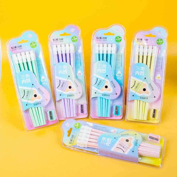 

pencils children's cartoon 6071hb seri painting students' writing pencil straight