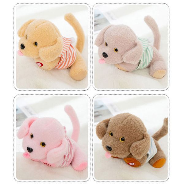 

robot dog toys trick electronic donkey cute rolling puppy pet plush animals toy laughing electric dog children's birthday gift