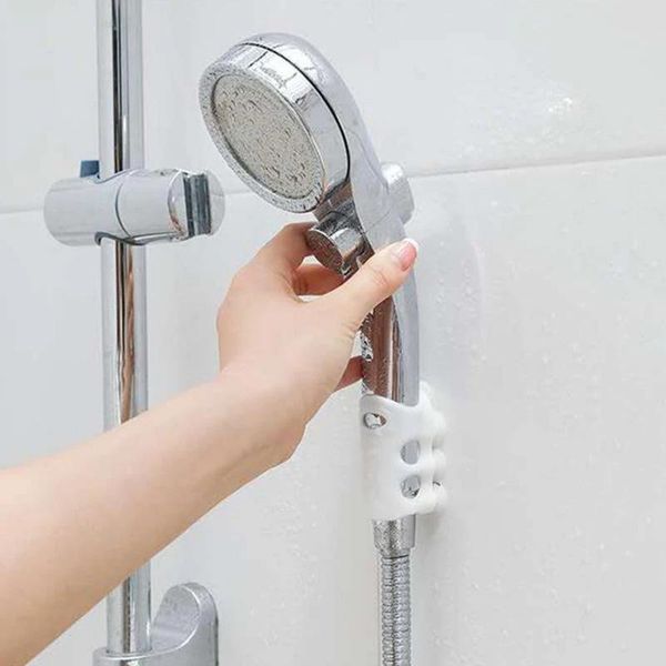 

bath accessory set 2pcs bathroom accessories shower head holder bracket suction cup wall mounted rackn