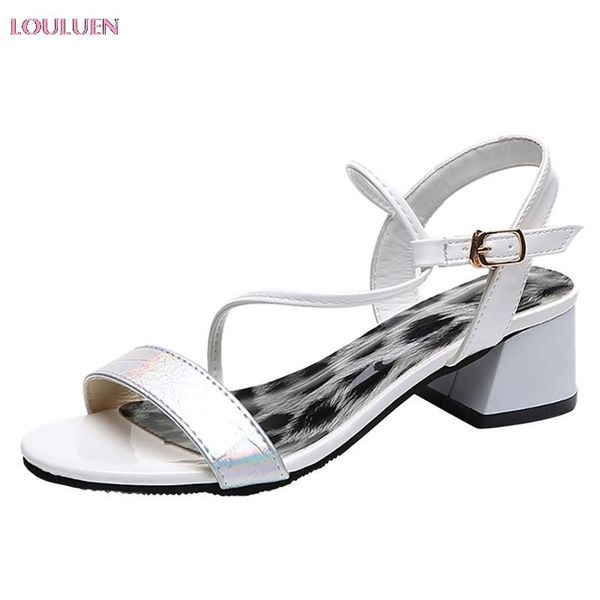 

louluen 2021 sandals women ladies fashion bohemia style buckle leopard beach casual character shoes plus size 35- 41 drop #0520, Black