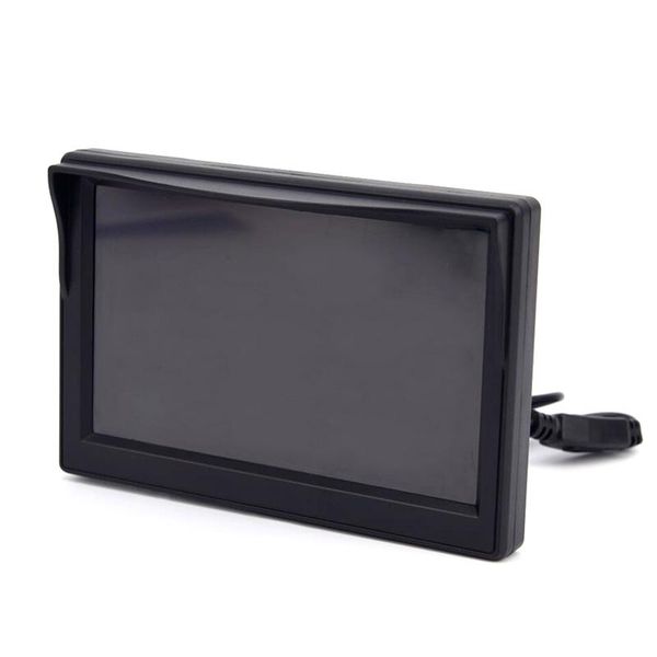 

car video high resolution 5 inch tft lcd color hd sucker monitor reverse camera security for backup parking
