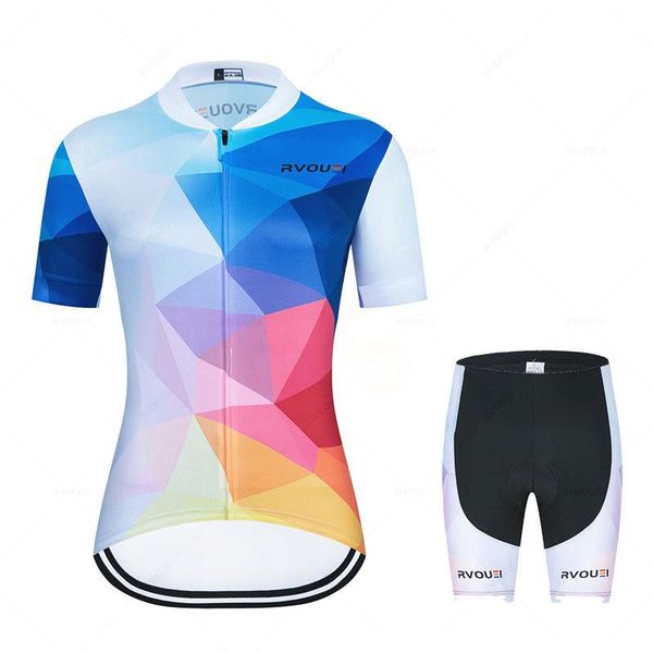 

racing sets summer cycling jersey women short sleeve mtb bike clothing mountian road bicycle suit pro team clothes ropa ciclismo, Black;blue
