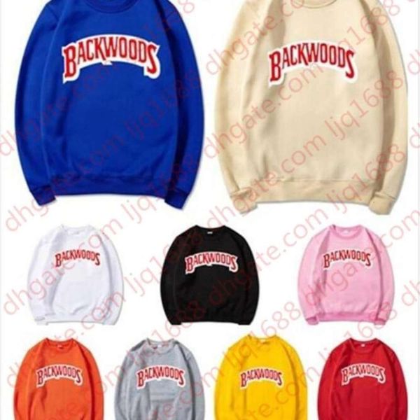

23 backwoods hoodie individual rock men's t-shirt sweater letter print fashion casual pullover sweatshirt long sleeve mens hoodies, Black