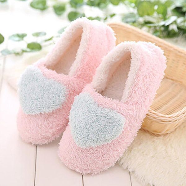 

slippers 2021 women indoor lovely ladies home floor soft outsole cotton-padded shoes female cashmere casual y, Black