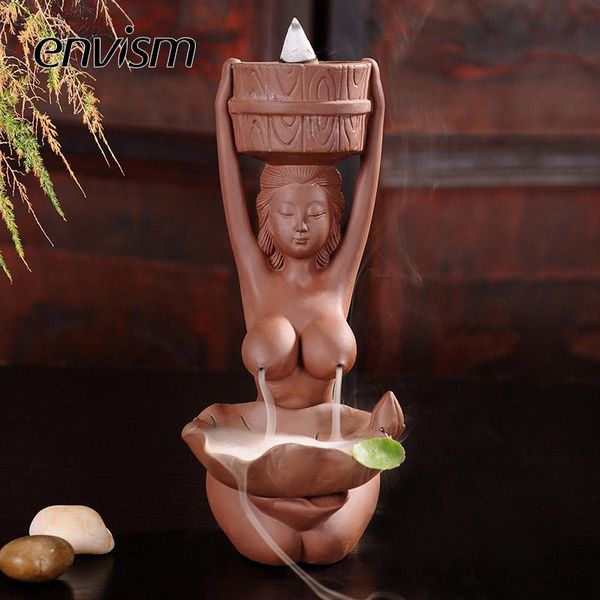 

sachet bags envism incense burner purple sand aroma ceramic creative home decoration waterfall encensoir porte-encens colored smoke