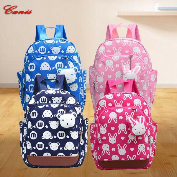 

backpack kids children boys girls anti-lost bookbag cartoon animal school bag
